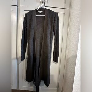 Athleta Chocolate Brown Duster Cardigan XXS fits XS